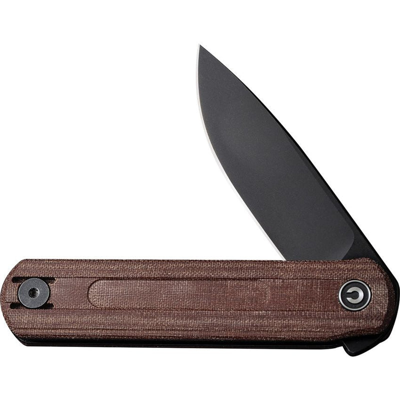 Civivi Slip Joint Folding Knife 2.63" Nitro-V Steel Drop Point Blade Brown Linen Micarta Handle C210442 -Civivi - Survivor Hand Precision Knives & Outdoor Gear Store