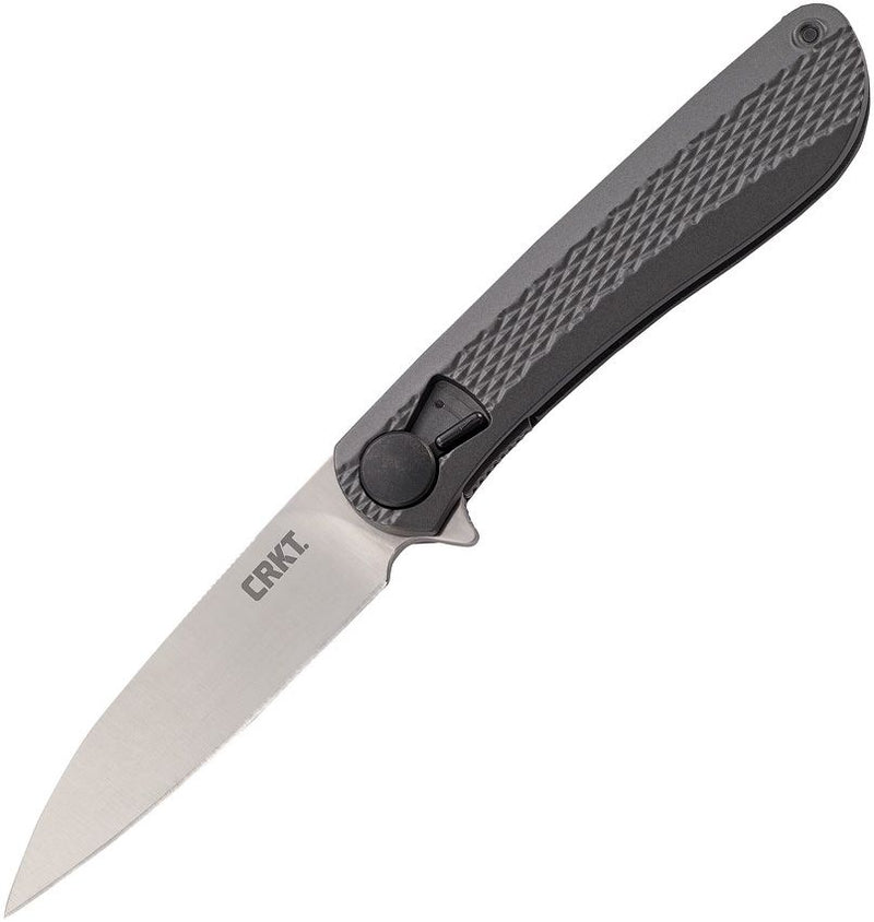 CRKT Slacker Linerlock Folding Knife 3.25" 1.4116 Steel Blade Black Checkered Aluminum Handle K350KXP -CRKT - Survivor Hand Precision Knives & Outdoor Gear Store