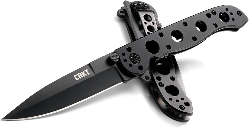 CRKT M16 Framelock Folding Knife 3.5" Stainless Steel Blade Black Stainless Steel Handle 03KS -CRKT - Survivor Hand Precision Knives & Outdoor Gear Store