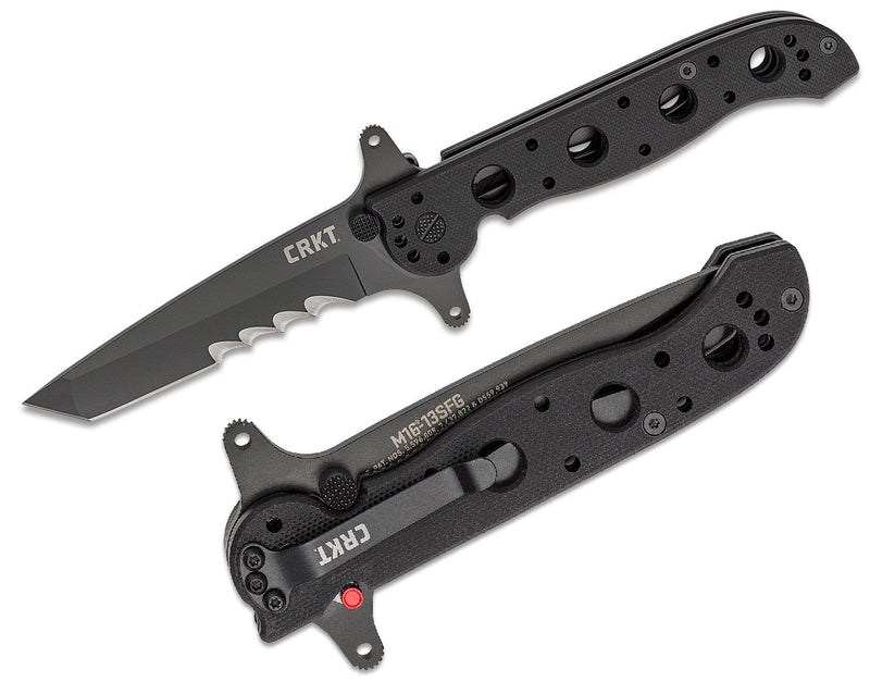 CRKT M16 Special Forces Folding Knife 3.5" 8Cr14MoV Steel Blade Black G10 Handle 13SFG -CRKT - Survivor Hand Precision Knives & Outdoor Gear Store