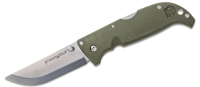 Cold Steel Finn Wolf Folding Knife 3.5" Stainless Steel Blade Green ABS Handle 20NPF -Cold Steel - Survivor Hand Precision Knives & Outdoor Gear Store