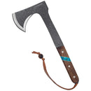 Condor Blue River Tomahawk 5.5" 1075HC Steel Axe Head Walnut/Turquoise Handle 2826HC -Condor - Survivor Hand Precision Knives & Outdoor Gear Store