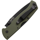 Cold Steel Air Lite Lock Folding Knife 3.5" AUS-10A Steel Blade OD Green G10 Handle 26WDODBK -Cold Steel - Survivor Hand Precision Knives & Outdoor Gear Store