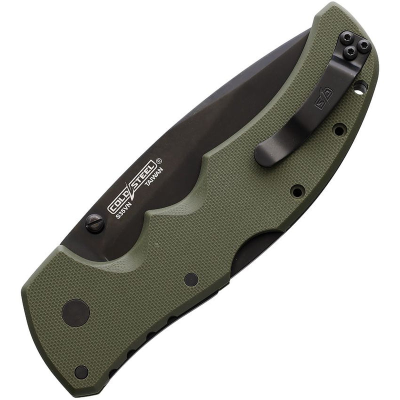 Cold Steel Recon 1 Lock Folding Knife 4" CPM S35VN Steel Spear Point Blade OD Green G10 Handle 27BSODBK -Cold Steel - Survivor Hand Precision Knives & Outdoor Gear Store