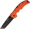 Cold Steel Recon 1 Lock Folding Knife 4" Black DLC Coated S35VN Steel Tanto Blade Orange G10 Handle 27BTORBK -Cold Steel - Survivor Hand Precision Knives & Outdoor Gear Store