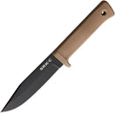 Cold Steel SRK Compact Fixed Knife 5" Black Tuff-Ex Coated SK5 Carbon Steel Clip Point Blade Desert Tan Kray-Ex Handle 49LCKDDTBK -Cold Steel - Survivor Hand Precision Knives & Outdoor Gear Store