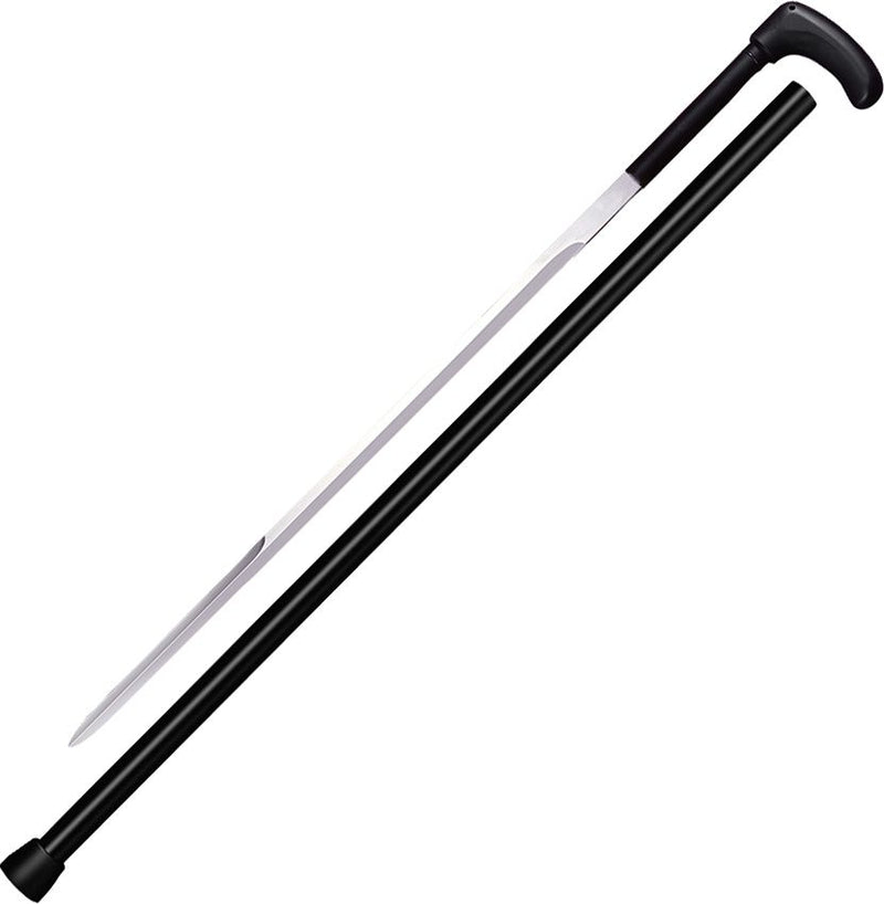 Cold Steel Heavy Duty Cane Fixed Sword 24.25" 420 Steel Blade Black Grivory Partial Crook Handle 88SCFD -Cold Steel - Survivor Hand Precision Knives & Outdoor Gear Store