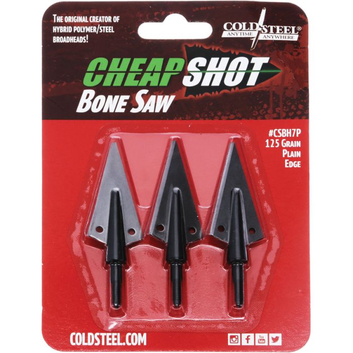 Cold Steel Cheap Shot Bone Saw Broadheads Polymer And Stainless Construction CSBH7P -Cold Steel - Survivor Hand Precision Knives & Outdoor Gear Store