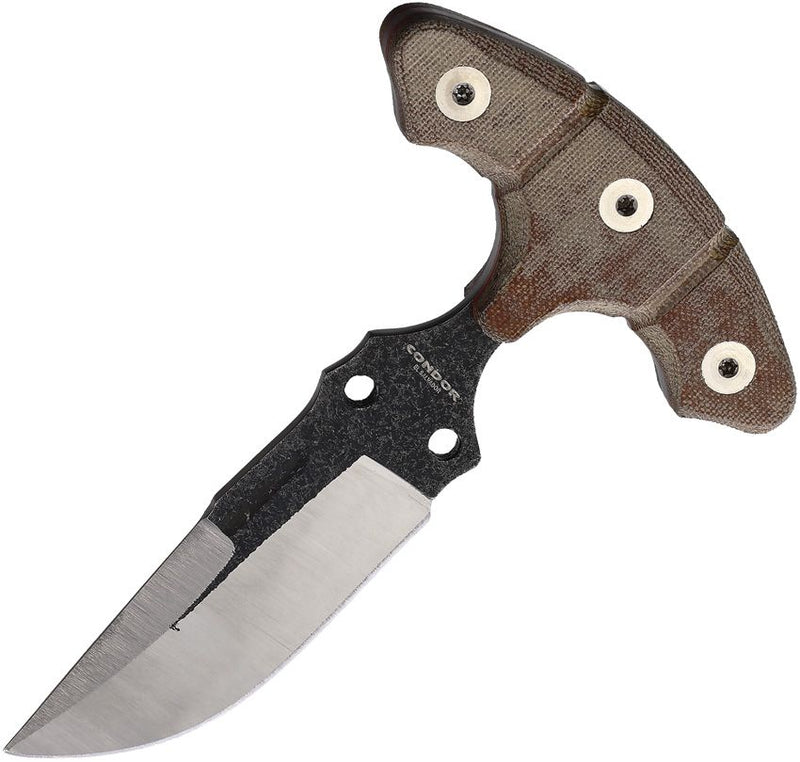 Condor Tactical P.A.S.S. Push Fixed Knife 4" 440C Steel Dagger Blade Brown Micarta Handle 1828404C -Condor - Survivor Hand Precision Knives & Outdoor Gear Store