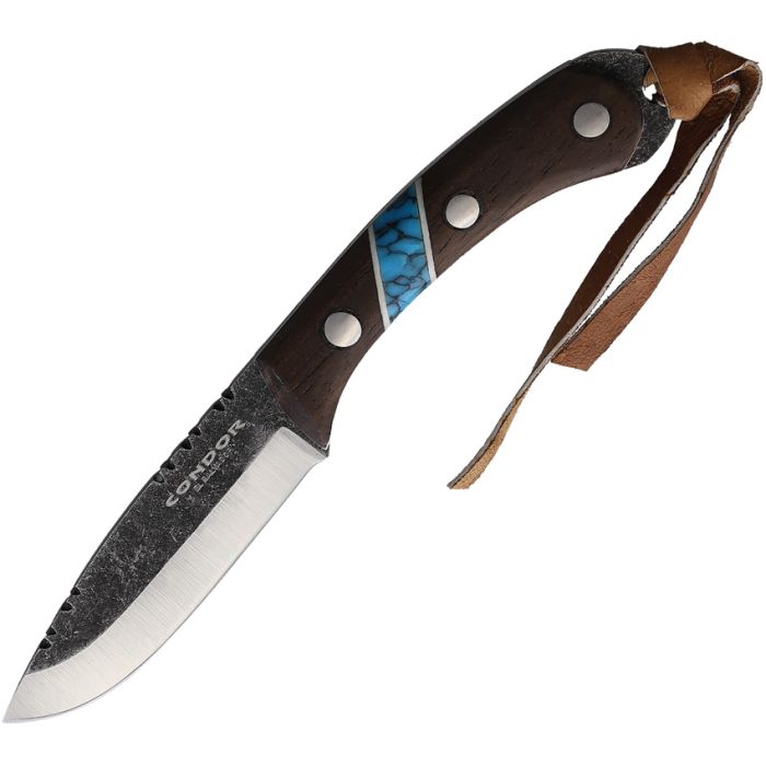 Condor Fixed Knife 2.38" 1095HC Steel Blade Walnut/Turquoise Handle 283923HC -Condor - Survivor Hand Precision Knives & Outdoor Gear Store