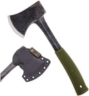 Condor Campsite 4.25" 1075HC Steel Axe Head Green Polypropylene Handle 3933424HC -Condor - Survivor Hand Precision Knives & Outdoor Gear Store