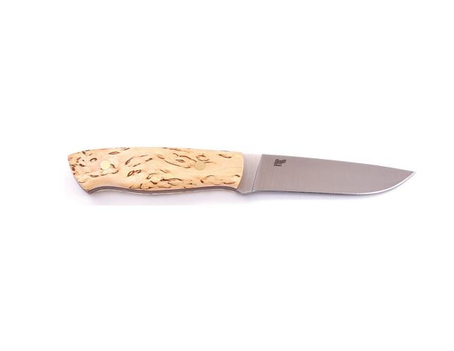 Brisa Trapper 115 Knife 4.5" Elmax Steel Flat Grind Blade Curly Birch Handle 072 -Brisa - Survivor Hand Precision Knives & Outdoor Gear Store