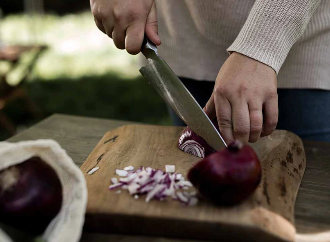 Barebones Living Kitchen Chef's Knife 8" 50CrMoV15 Steel Blade Black Infused Pakkawood Handle 490 -Barebones Living - Survivor Hand Precision Knives & Outdoor Gear Store