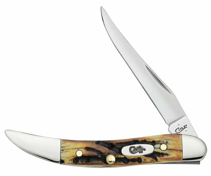 Case XX Small Texas Toothpick Folding Knife 2.25" Stainless Blade Genuine Stag Handle 5532 -Case Cutlery - Survivor Hand Precision Knives & Outdoor Gear Store