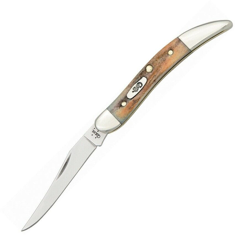 Case XX Small Texas Toothpick Folding Knife 2.25" Stainless Blade Genuine Stag Handle 5532 -Case Cutlery - Survivor Hand Precision Knives & Outdoor Gear Store
