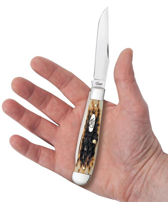 Case XX Cutlery Equestrian's Pocket Knife Stainless Blades Amber Bone Handle 00144 -Case Cutlery - Survivor Hand Precision Knives & Outdoor Gear Store