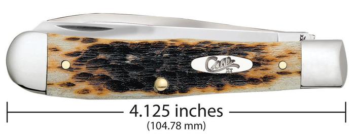 Case XX Cutlery Equestrian's Pocket Knife Stainless Blades Amber Bone Handle 00144 -Case Cutlery - Survivor Hand Precision Knives & Outdoor Gear Store