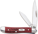 Case XX Cutlery Peanut Pocket Knife Stainless Steel Blades Red Jigged Bone Handle 00781 -Case Cutlery - Survivor Hand Precision Knives & Outdoor Gear Store