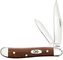 Case XX Cutlery Peanut Pocket Knife Stainless Blades Smooth Chestnut Bone Handle 28702 -Case Cutlery - Survivor Hand Precision Knives & Outdoor Gear Store