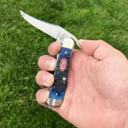 Case XX Cutlery RussLock Folding Knife 2.7" Stainless Steel Blade Navy Blue Bone Handle 07057 -Case Cutlery - Survivor Hand Precision Knives & Outdoor Gear Store