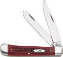 Case XX Cutlery Trapper Pocket Knife Stainless Blades Red Jigged Bone Handle 00783 -Case Cutlery - Survivor Hand Precision Knives & Outdoor Gear Store