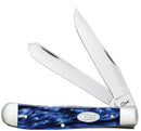 Case XX Cutlery Trapper Pocket Knife Stainless Blades Sparxx Blue Kirinite Handle 23431 -Case Cutlery - Survivor Hand Precision Knives & Outdoor Gear Store