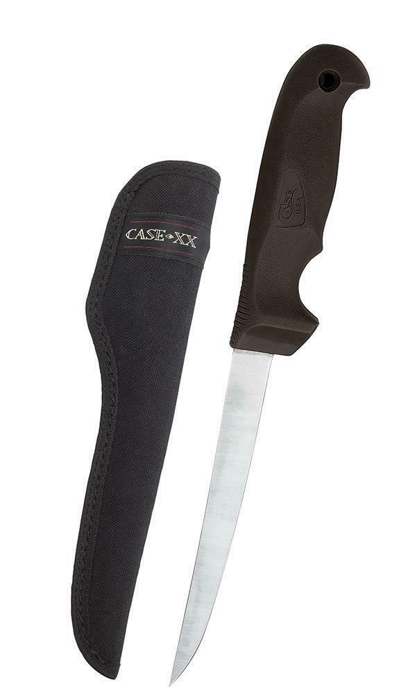 Case XX Fillet Kitchen Knife 6" Stainless Steel Blade Black Synthetic Handle 00342 -Case Cutlery - Survivor Hand Precision Knives & Outdoor Gear Store