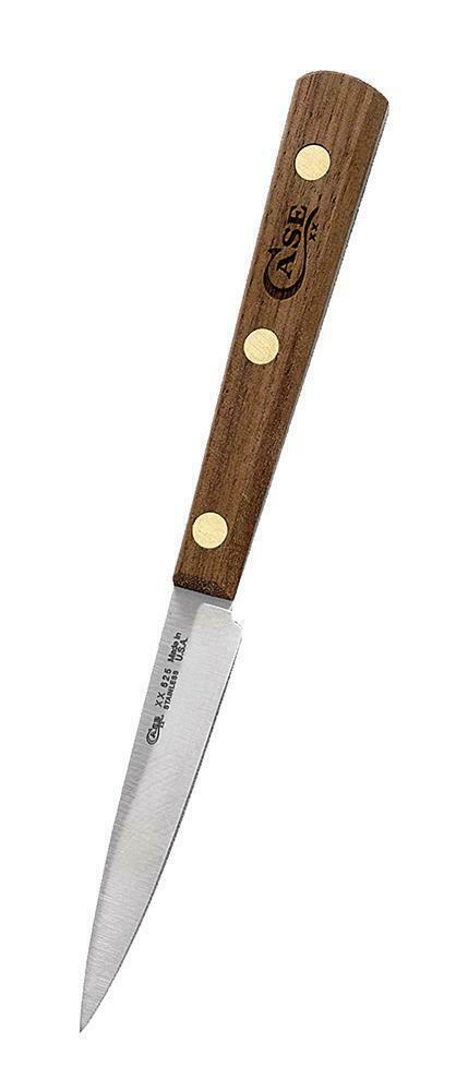 Case XX Household Paring Knife 3" Stainless Full Tang Blade Solid Walnut Handle 07319 -Case Cutlery - Survivor Hand Precision Knives & Outdoor Gear Store