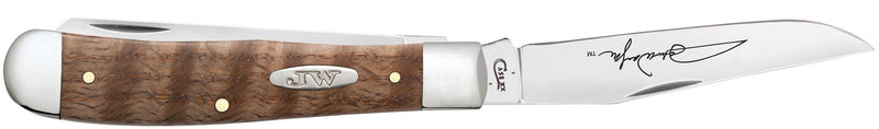 Case XX John Wayne Trapper Pocket Knife Stainless Steel Blades Curly Oak Handle 10703 -Case Cutlery - Survivor Hand Precision Knives & Outdoor Gear Store