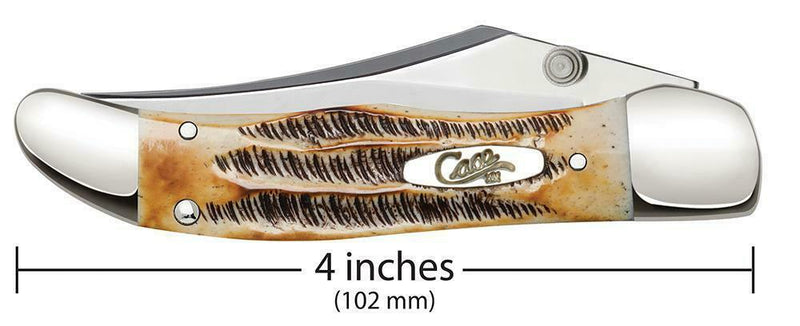 Case XX Kickstart Hunter A/O Folding Knife 2.9" Stainless Blade Bonestag Handle 65314 -Case Cutlery - Survivor Hand Precision Knives & Outdoor Gear Store