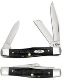 Case XX Medium Stockman Pocket Knife Stainless Blades Natural Buffalo Horn Handle 65012 -Case Cutlery - Survivor Hand Precision Knives & Outdoor Gear Store