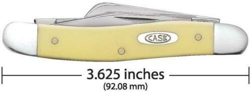 Case XX Medium Stockman Pocket Knife Stainless Blades Smooth Yellow Synthetic Handle 80035 -Case Cutlery - Survivor Hand Precision Knives & Outdoor Gear Store