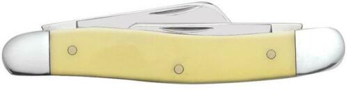 Case XX Medium Stockman Pocket Knife Stainless Blades Smooth Yellow Synthetic Handle 80035 -Case Cutlery - Survivor Hand Precision Knives & Outdoor Gear Store