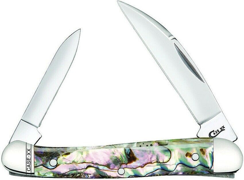 Case XX Cutlery Mini Copperhead Pocket Knife Stainless Blades Abalone Handle 12013 -Case Cutlery - Survivor Hand Precision Knives & Outdoor Gear Store