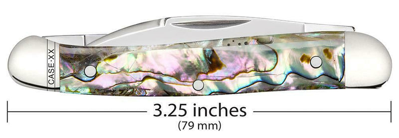 Case XX Cutlery Mini Copperhead Pocket Knife Stainless Blades Abalone Handle 12013 -Case Cutlery - Survivor Hand Precision Knives & Outdoor Gear Store