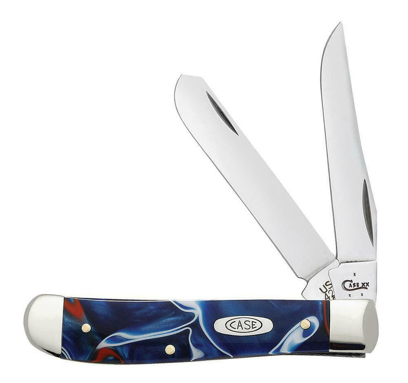 Case XX Cutlery Mini Trapper Pocket Knife Stainless Steel Blades Kirinite Handle 11209 -Case Cutlery - Survivor Hand Precision Knives & Outdoor Gear Store