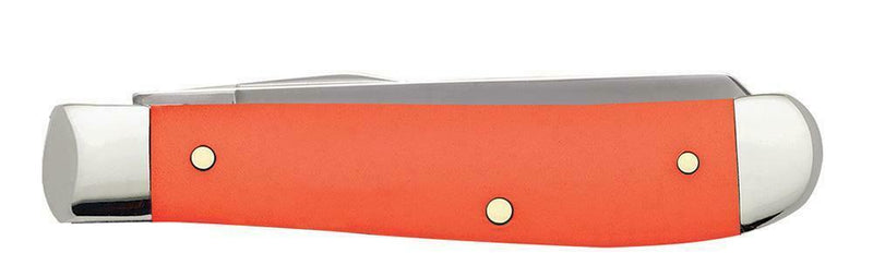 Case XX Mini Trapper Pocket Knife Stainless Steel Blades Orange Synthetic Handle 80505 -Case Cutlery - Survivor Hand Precision Knives & Outdoor Gear Store