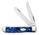 Case XX Mini Trapper Pocket Knife Stainless Blades Sparxx Blue Kirinite Handle 23432 -Case Cutlery - Survivor Hand Precision Knives & Outdoor Gear Store