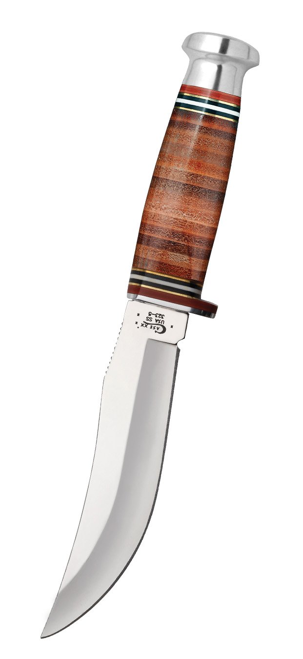 Case XX Mushroom Hunter Fixed Knife 5" Stainless Blade Stacked Leather Handle 10342 -Case Cutlery - Survivor Hand Precision Knives & Outdoor Gear Store