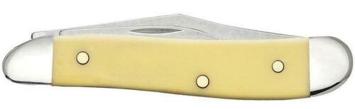 Case XX Peanut Pocket Knife Stainless Steel Blades Smooth Yellow Synthetic Handle 80030 -Case Cutlery - Survivor Hand Precision Knives & Outdoor Gear Store