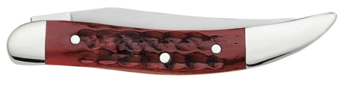 Case XX Small Texas Toothpick Folding Knife 2.25" Stainless Steel Long Clip Blade Red Jigged Bone Handle 00792 -Case Cutlery - Survivor Hand Precision Knives & Outdoor Gear Store