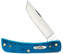 Case XX Sod Buster Jr Folding Knife 2.75" Stainless Blade Caribbean Blue Bone Handle 25590 -Case Cutlery - Survivor Hand Precision Knives & Outdoor Gear Store