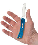 Case XX Sod Buster Jr Folding Knife 2.75" Stainless Blade Caribbean Blue Bone Handle 25590 -Case Cutlery - Survivor Hand Precision Knives & Outdoor Gear Store