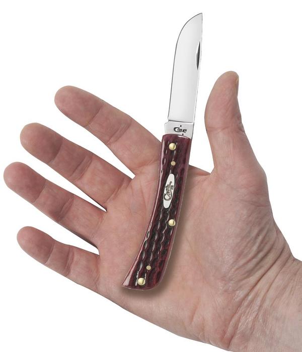 Case XX Sod Buster Jr Folding Knife 2.8" Stainless Steel Old Red Bone Handle 10304 -Case Cutlery - Survivor Hand Precision Knives & Outdoor Gear Store