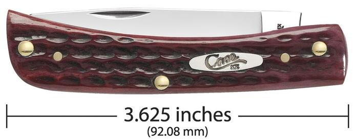 Case XX Sod Buster Jr Folding Knife 2.8" Stainless Steel Old Red Bone Handle 10304 -Case Cutlery - Survivor Hand Precision Knives & Outdoor Gear Store