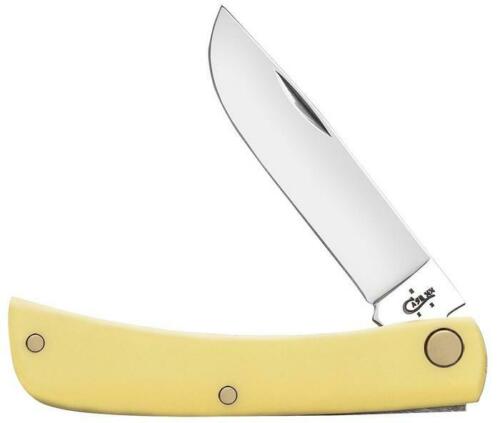 Case XX Sod Buster Jr Folding Knife 2.8" Stainless Steel Blade Yellow Synthetic Handle 80032 -Case Cutlery - Survivor Hand Precision Knives & Outdoor Gear Store