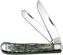 Case XX Cutlery Trapper Pocket Knife Stainless Steel Blades Abalone Handle 12000 -Case Cutlery - Survivor Hand Precision Knives & Outdoor Gear Store