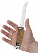 Case XX Utility Hunter Fixed Knife 5" Stainless Blade Polished Leather Handle 00381 -Case Cutlery - Survivor Hand Precision Knives & Outdoor Gear Store