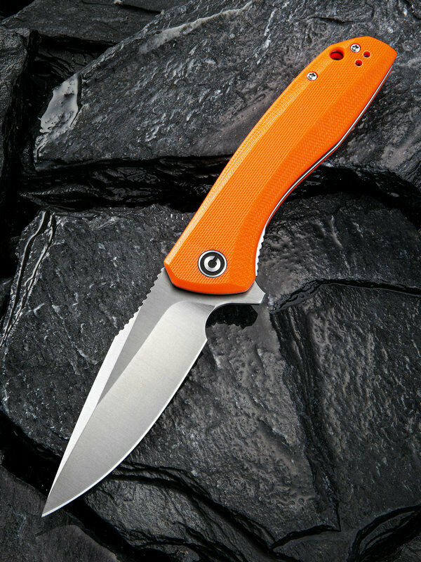 Civivi Baklash Folding Pocket Knife 3.5” Stainless Steel Blade G10 Orange Handle C801G -Civivi - Survivor Hand Precision Knives & Outdoor Gear Store
