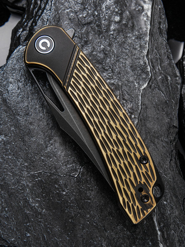 Civivi Dogma Linerlock Folding Knife 3.46" D2 Tool Steel Blade Brass G10 Handle C2005E -Civivi - Survivor Hand Precision Knives & Outdoor Gear Store